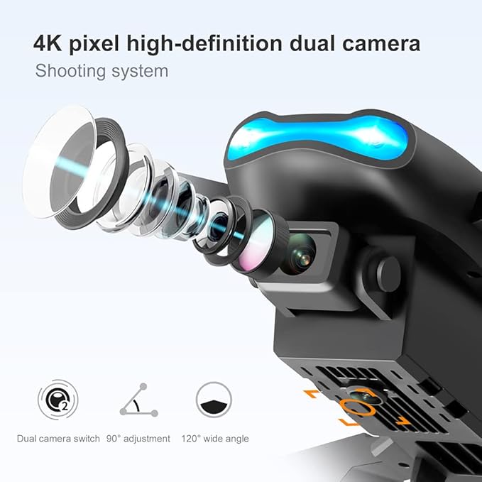 DRON DOBLE CÁMARA ULTRA HD DUAL PRO MAX! 4K