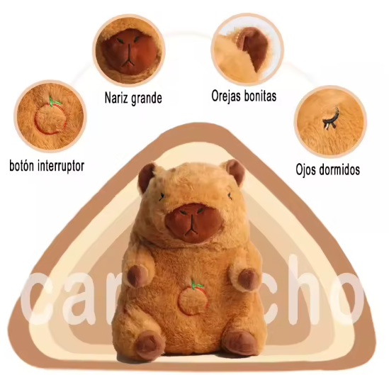 Peluche Capibara que Respira