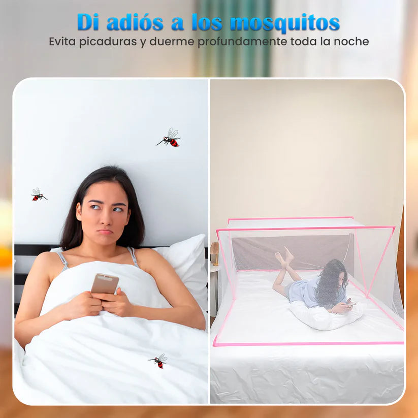 Mosquitera Plegable Portátil - Barrera de 360° - 1.3 Metros x 1.8 Metros