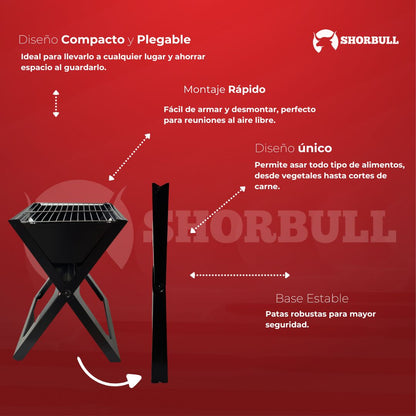 Asador Portátil Plegable