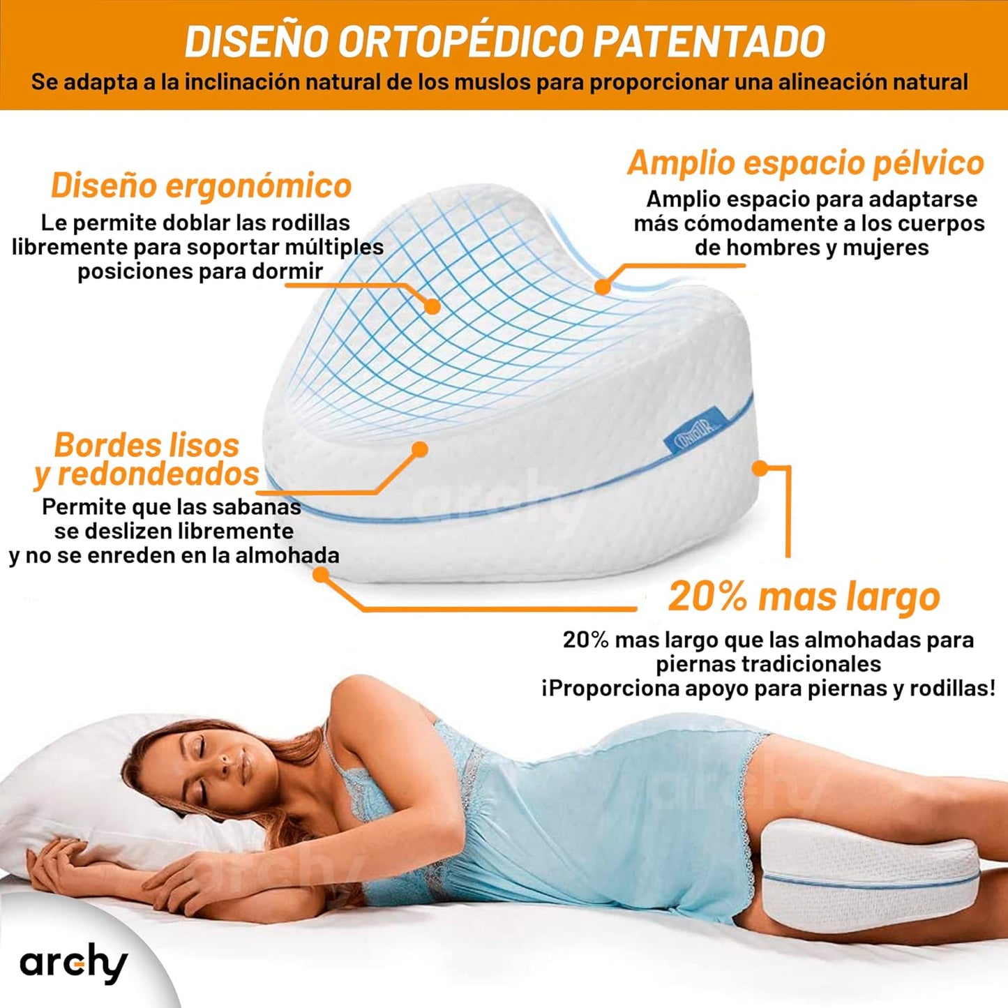 Cojín Ortopédico para Piernas - Oferta 3x2