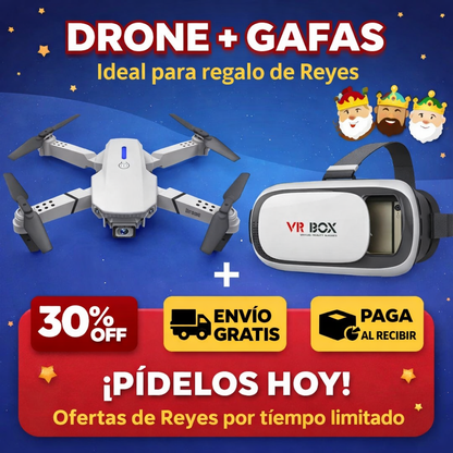Combo Dron doble camara + Gafas de realidad virtual