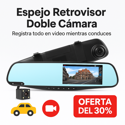 Espejo Retrovisor Doble Camara ®