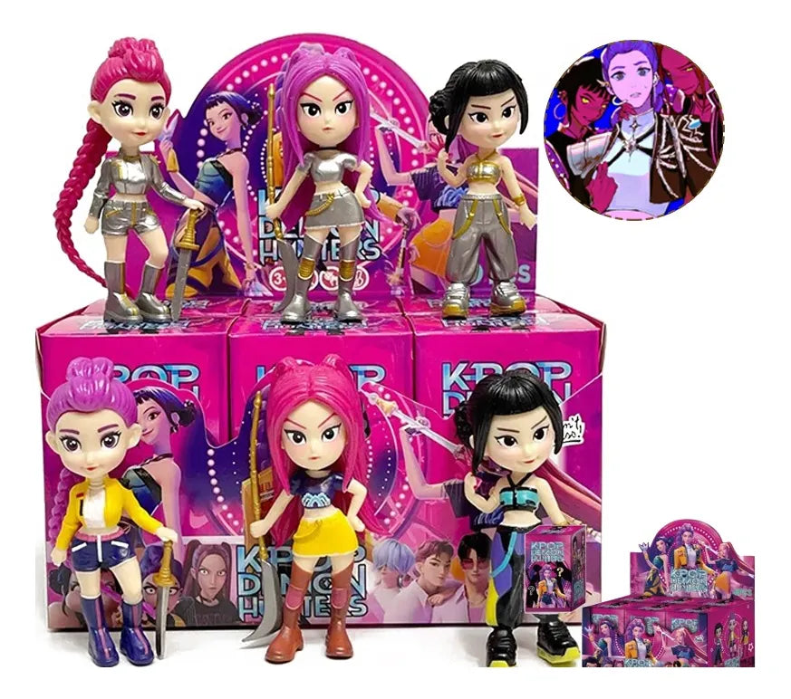 Set de 6 Figuras Guerreras K-Pop – Demon Hunters