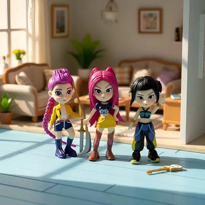 Set de 6 Figuras Guerreras K-Pop – Demon Hunters