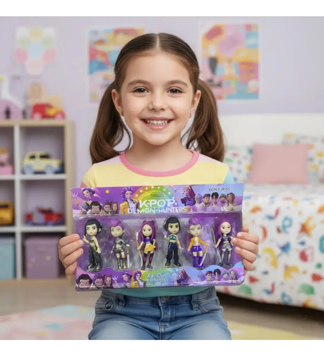 Set de 6 Figuras Guerreras K-Pop – Demon Hunters