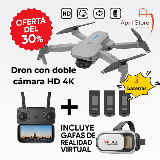Combo Dron + Gafas de realidad virtual