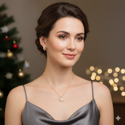 Collar de Trébol de Corazones + Aretes