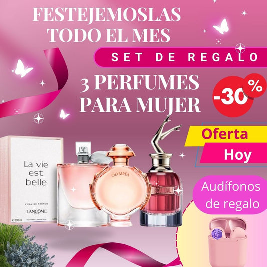 Kit de Regalo 3 Perfumes para Mujer