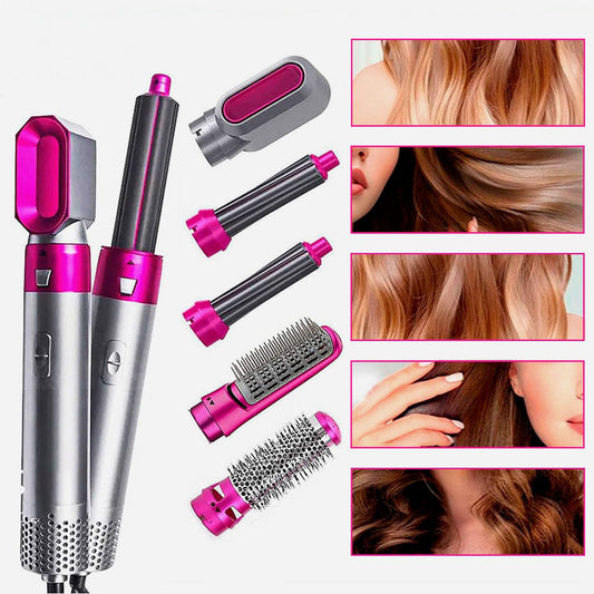 Rizadora 5 En 1 Cepillo Secador De Pelo